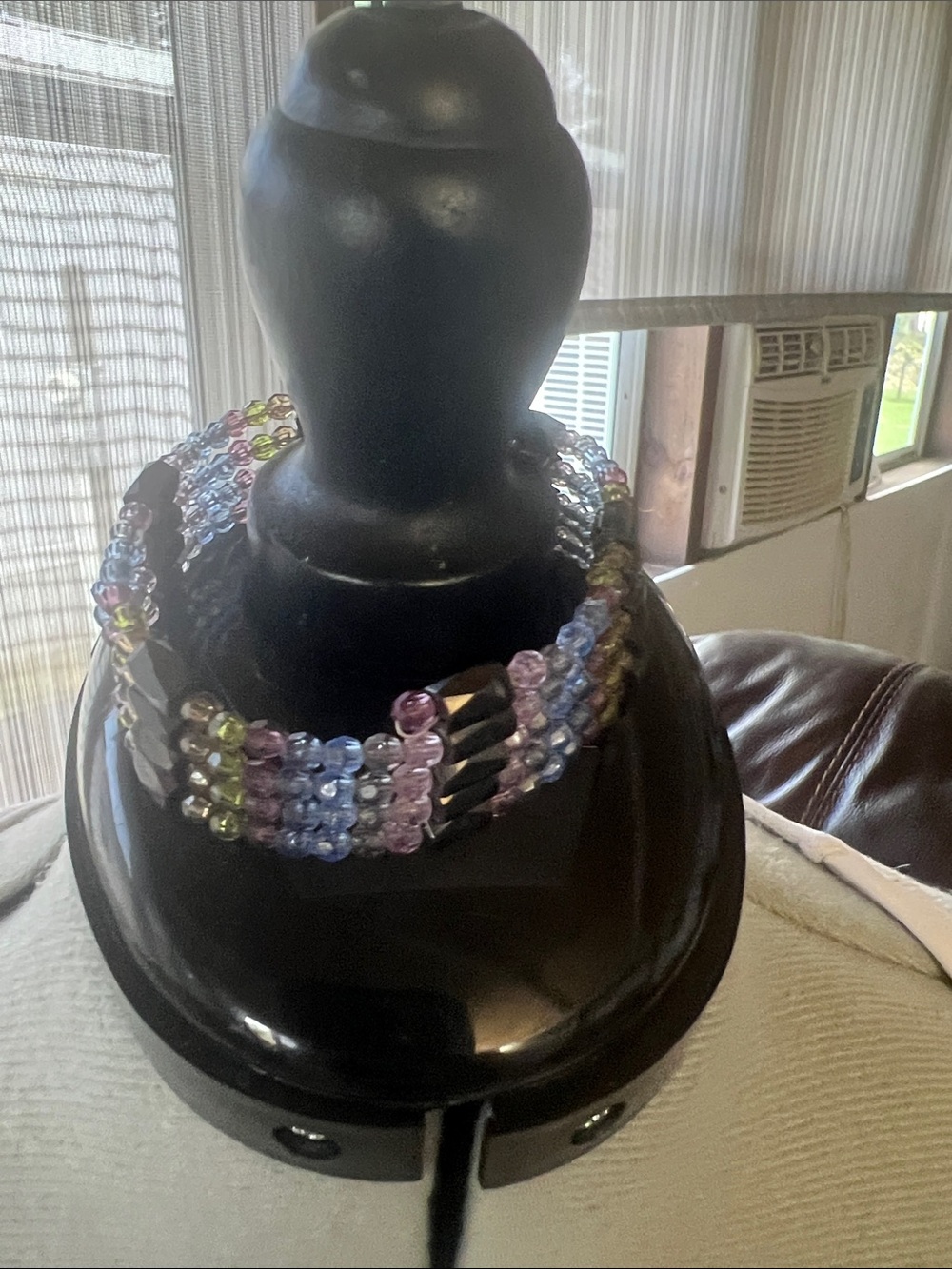 Pastel Multicolor Beaded Choker Necklace